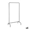 Paltų kabykla MobleKit Juoda 16 mm 80 x 40 x 160 cm (6 vnt.)
