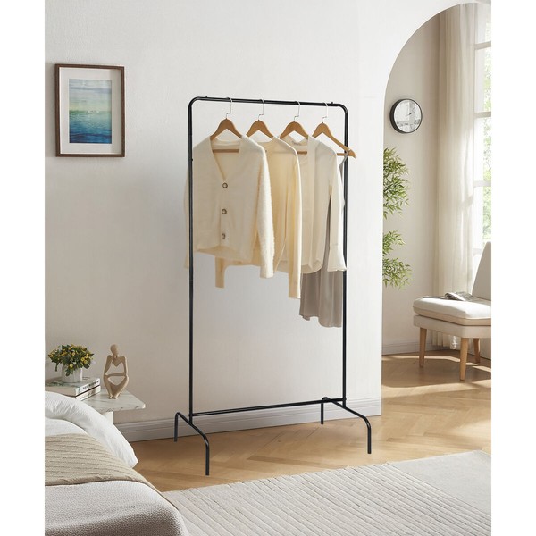 Takkiteline MobleKit Musta 16 mm 80 x 40 x 160 cm (6 osaa)