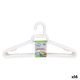 Vaatehengarisetti Dem Dem Valkoinen Muovinen 38 x 17,5 x 0,5 cm 12 Kappaletta (16 osaa)