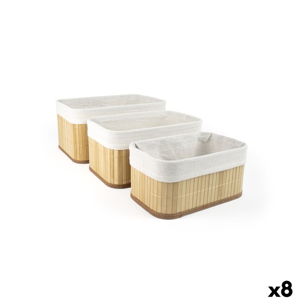 Korisetti Confortime Ruskea Beige Bambu 3 Kappaletta (8 osaa)