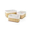 Basket set Confortime Brown Beige Bamboo 3 Pieces (8 Units)