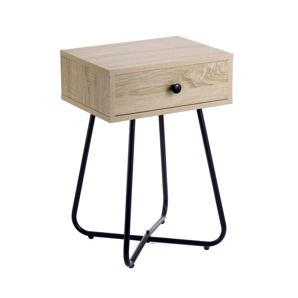 Side table MobleKit Brown Black 40 x 34 x 60 cm (3 Units)