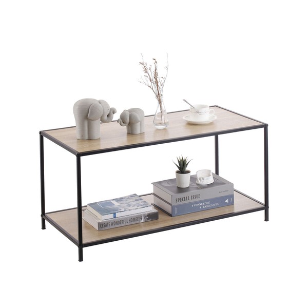 Sivupöytä MobleKit Ruskea Musta 78 x 38 x 38 cm Puu (3 osaa)