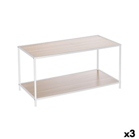 Sivupöytä MobleKit Valkoinen Ruskea 78 x 38 x 38 cm Puu (3 osaa)