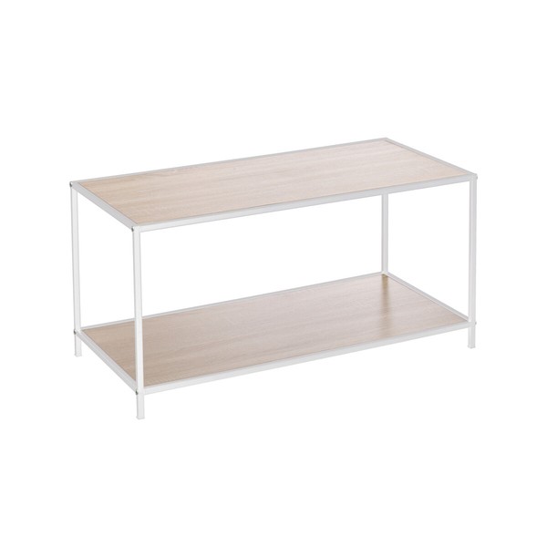 Šoninis staliukas MobleKit Balta Ruda 78 x 38 x 38 cm Medžio (3 vnt.)