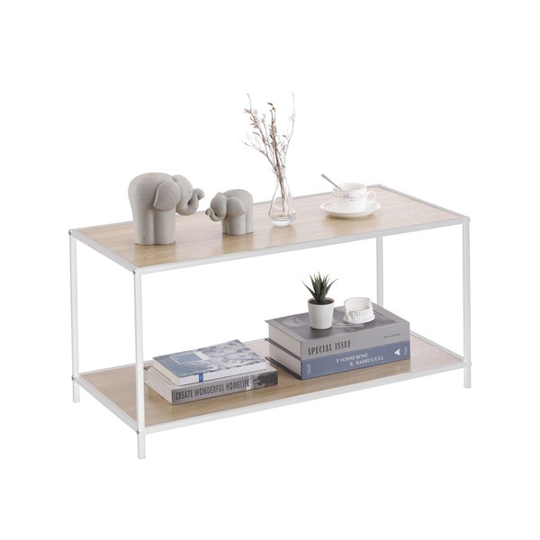 Sivupöytä MobleKit Valkoinen Ruskea 78 x 38 x 38 cm Puu (3 osaa)