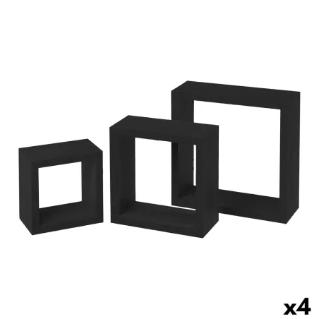 Lentynos MobleKit Juoda 3 Dalys (4 vnt.)
