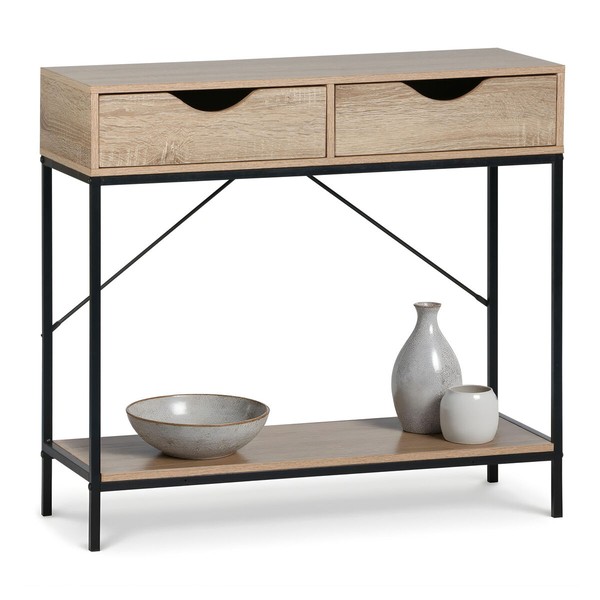Occasional Furniture MobleKit Brown Black 80 x 30 x 75 cm