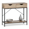 Proginiai baldai MobleKit Ruda Juoda 80 x 30 x 75 cm