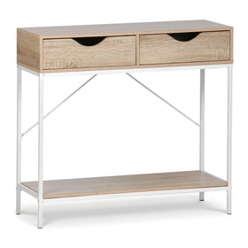 Occasional Furniture MobleKit White Brown 80 x 30 x 75 cm