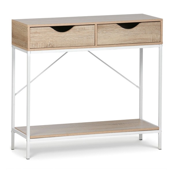 Occasional Furniture MobleKit White Brown 80 x 30 x 75 cm