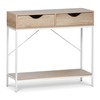 Occasional Furniture MobleKit White Brown 80 x 30 x 75 cm