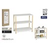 Plaukti MobleKit Balts Koks 80 x 35 x 75 cm
