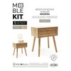 Naktsskapītis MobleKit Brūns 40 x 30 x 45 cm (2 gb.)