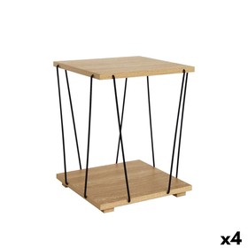 Side table MobleKit Brown Black 31,8 x 31,8 x 38,5 cm (4 Units)
