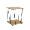 Side table MobleKit Brown Black 31,8 x 31,8 x 38,5 cm (4 Units)