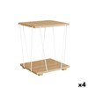 Side table MobleKit White Brown 31,8 x 31,8 x 38,5 cm (4 Units)