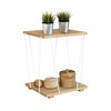 Side table MobleKit White Brown 31,8 x 31,8 x 38,5 cm (4 Units)