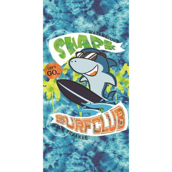 Mikrošķiedru Dvielis Secaneta Sharklub 75 x 150 cm