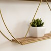 Полка Vinthera Moa Позолоченный Сталь 50 x 12 cm (6 штук)