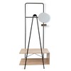 Naulakko peilillä Vinthera Moa Musta Beige Metalli Puu MDF 76 x 180 x 40 cm