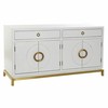 Bufete DKD Home Decor Kamakura Balts Bronza Metāls Papele 150 x 50 x 80 cm (150 x 50 x 80 cm)
