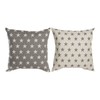 Tyyny DKD Home Decor Beige Ruskea 60 x 10 x 60 cm Tähdet (2 osaa)