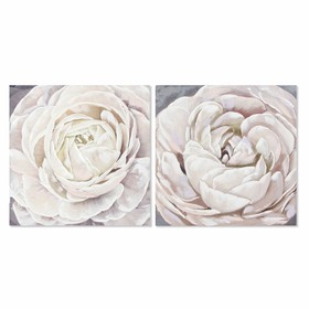 Canvas DKD Home Decor Canvas Koks MDF 80 x 3 x 80 cm Zieds