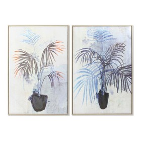 Kangas DKD Home Decor polystyreeni Kangas Kasvi