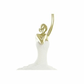 Dekoratīvās figūriņas DKD Home Decor Balts Bronza Romantiski Baletdejotājs 13,5 x 12,5 x 40 cm