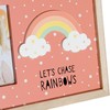 Foto rāmis DKD Home Decor Varavīksni Rozā Balts Bērnu Koks MDF (25 x 1 x 16 cm) (2 gb.)