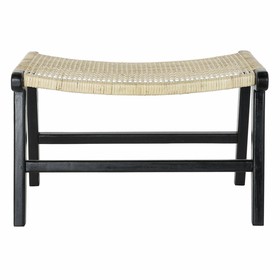 Taburetė DKD Home Decor 8424001823192 65 x 47 x 40 cm Natūralus Tikmedis Juoda