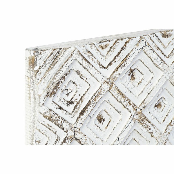 Gultas galvgalvis DKD Home Decor 162 x 4 x 82 cm Balts Koks MDF