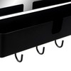 Wall mounted coat hanger DKD Home Decor Musta Metalli Loft 40 x 9 x 72 cm (1 osaa)