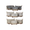 Multi-purpose basket DKD Home Decor Beige Grey Light brown 40 x 30 x 24 cm Wood 3 Pieces (3 Units)