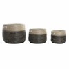 Basket set DKD Home Decor Grey Natural Seagrass (3 Pieces)