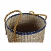 Korisetti DKD Home Decor Oranssi Vihreä Meriruoho (35 x 22 x 46 cm) (2 pcs)