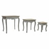 Набор из трех столиков DKD Home Decor Деревянный Белый (60 x 40 x 61 cm) (3 pcs)
