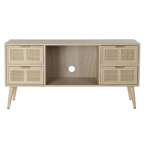 TV mēbeles DKD Home Decor Daudzkrāsains Dabisks Paulovnijas koks Koks MDF 120 x 42 x 60 cm