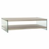 Centrālais galds DKD Home Decor Daudzkrāsains Caurspīdīgs Dabisks Koks Stikls Koks MDF 130 x 65 x 35,5 cm
