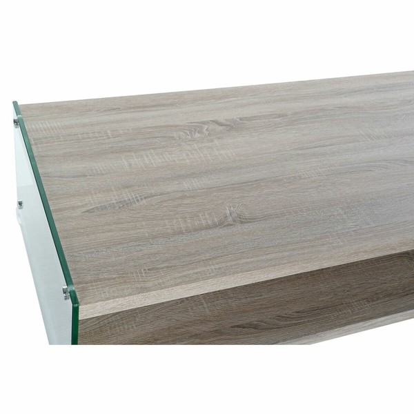 Olohuoneen pöytä DKD Home Decor Monivärinen Läpinäkyvä Luonnollinen Puu Kristalli Puu MDF 130 x 65 x 35,5 cm