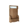 Вешалка с полкой DKD Home Decor Коричневый Чёрный Сосна Зеркало Натуральный Alpino 124 x 40 x 200 cm