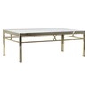 Mazs galdiņš DKD Home Decor Stikls Tērauds Sudrabs (110 x 60 x 40 cm)