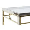Šoninis staliukas DKD Home Decor Stiklas Plienas Sidabras (110 x 60 x 40 cm)