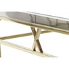 Mazs galdiņš DKD Home Decor Stikls Tērauds Sudrabs (110 x 60 x 40 cm)