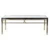 Mazs galdiņš DKD Home Decor Stikls Tērauds Sudrabs (110 x 60 x 40 cm)