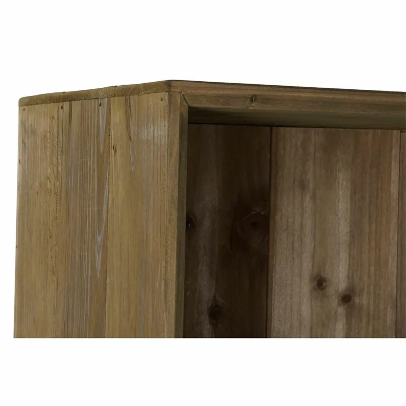 Skapītis DKD Home Decor Melns Koks Metāls Stikls (70 x 34.5 x 160 cm)