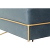 Jakkara DKD Home Decor   Vaahto Sininen Kullattu Metalli Polyesteri Sametti Puu MDF (80 x 80 x 42 cm)