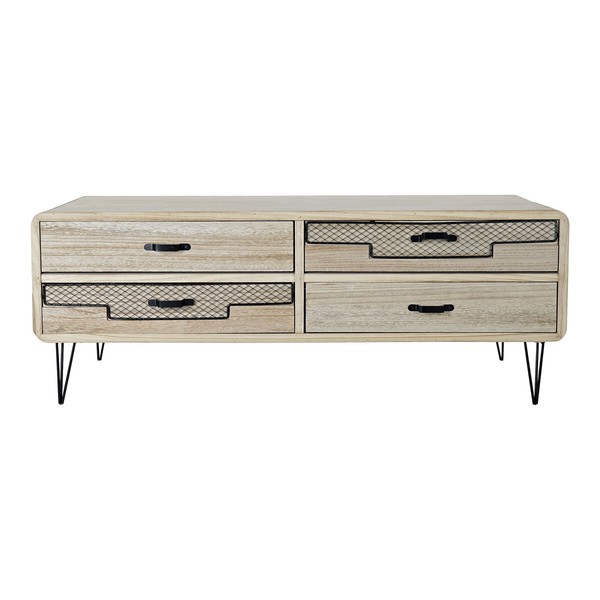 TV-kalusteet DKD Home Decor Metalli Paolownia wood (115 x 61 x 43 cm)