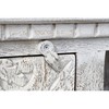 Televizoriaus baldai DKD Home Decor 8424001858347 Metalinis Balta Mango mediena 160 x 40 x 65 cm